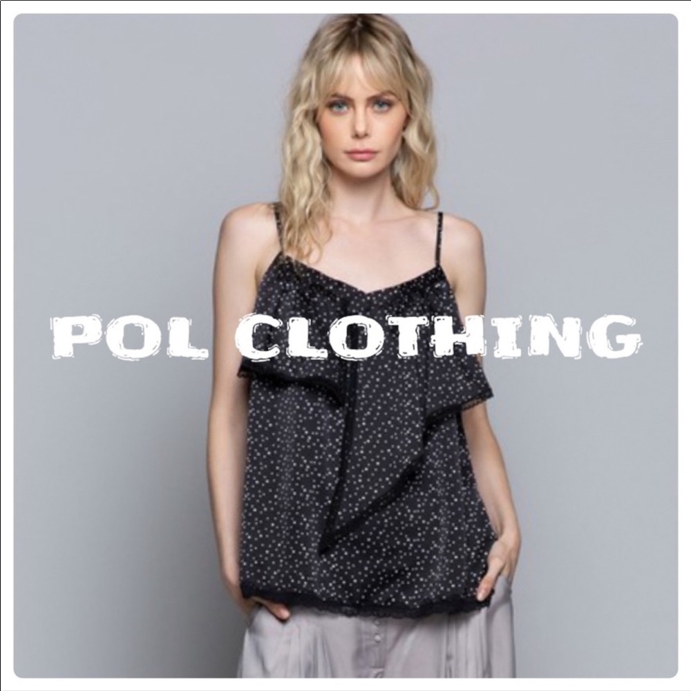 POL🌟camisole top w/front detail in black & white - Picture 7 of 10